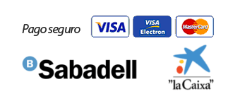 Pago seguro. admite tarjetas,visa, mastercard, visa electron, 4b